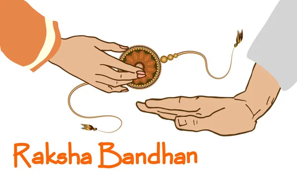 Indyjski festiwal Raksha Bandhan — Wektor stockowy