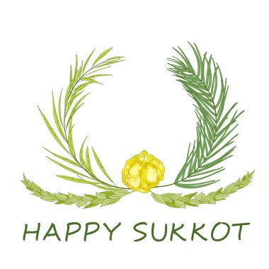 Sukkot Yahudi tatil arka plan.