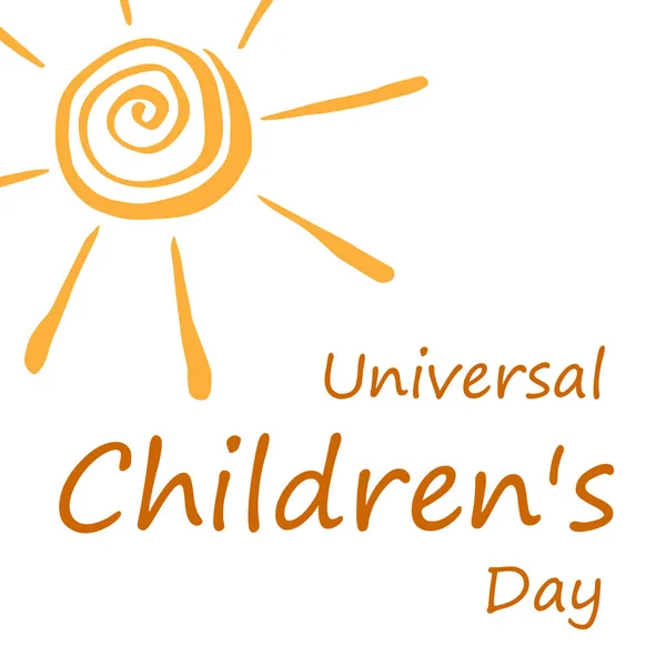 Universal Children's Day design — Stock Vector