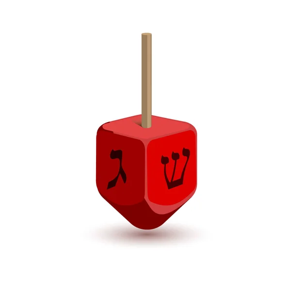 Hanukkah dreidel icon — Stock Vector