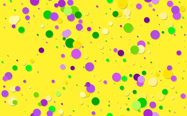Vektor Hell Bunt Verstreut Papierkonfetti Auf Gelbem Hintergrund Fallpartikel Für — Stockvektor