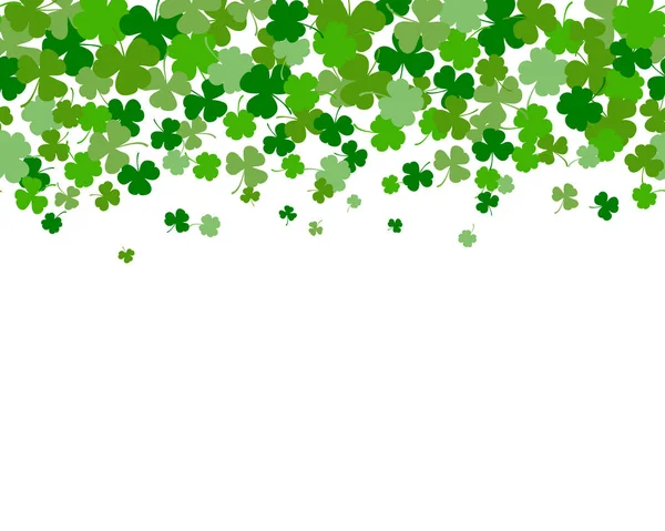 Patrick Den Bezešvé Pozadí Zelených Barvách Vektorové Ilustrace Pozadí Den — Stockový vektor