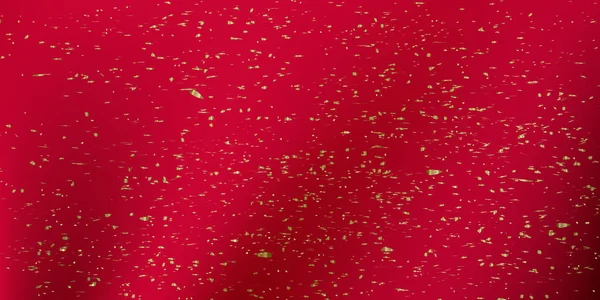 在红色背景上隔离的闪光纹理 节日设计模式 五彩花的黄金爆炸 矢量插图 — 图库矢量图片
