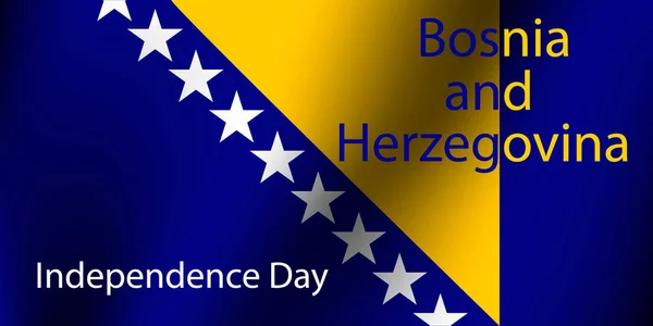 Dag van de onafhankelijkheid van Bosnië en Herzegovina — Stockvector