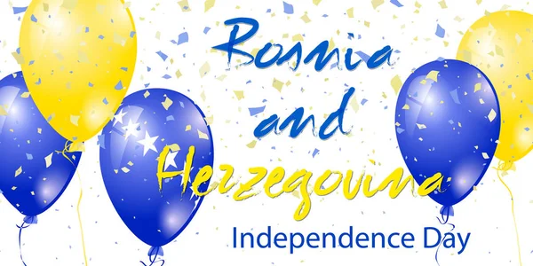 Dia de independência de bósnia e herzeélia — Vetor de Stock