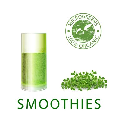 Sağlıklı beslenme için Microgreen Filiz smoothies