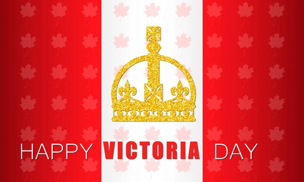 Vector illustration of Happy Victoria Day — Stock Vector