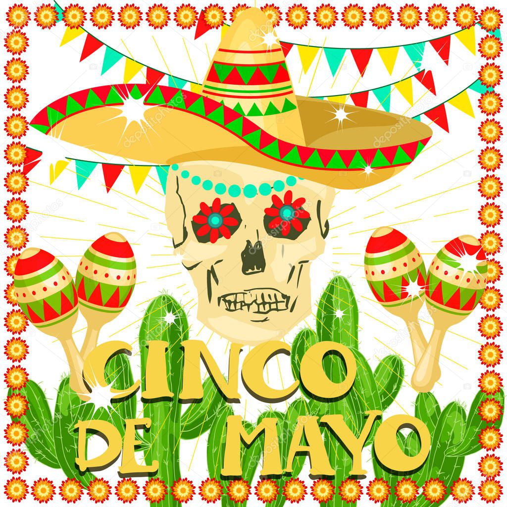 Cinco de Mayo Mexican festive banner