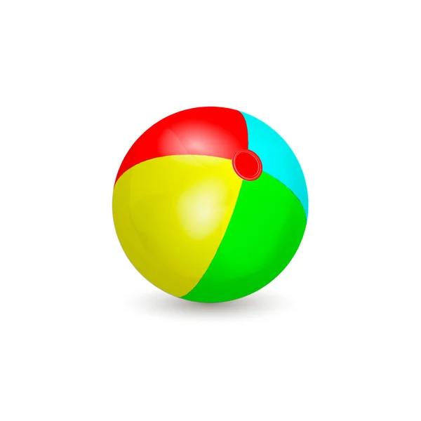 Barevné nafukovací míč vektorové ilustrace — Stockový vektor