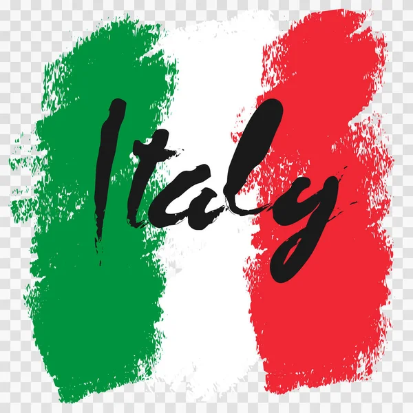 Флаг Италии гранж-стиль — стоковый вектор