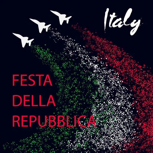 Концепция дизайна Дня Республики в Италии — стоковый вектор