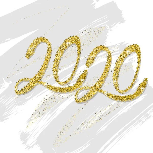 Design 2020 per il nuovo anno — Vettoriale Stock