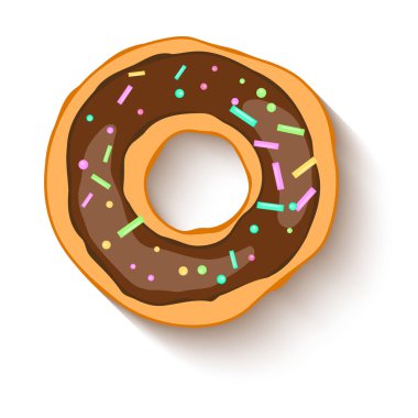 Çikolata Krema ve Tatlı Tahıllar ile Donut