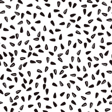 Beyaz arkaplanda izole edilmiş ayçiçeği tohumları