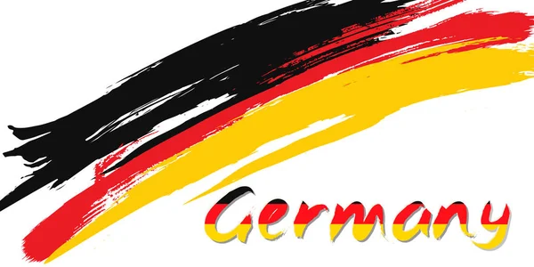 Kartu desain Hari Penyatuan Jerman - Stok Vektor