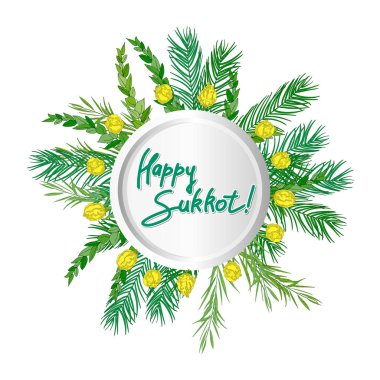 Sukkot Yahudi tatil arka plan.