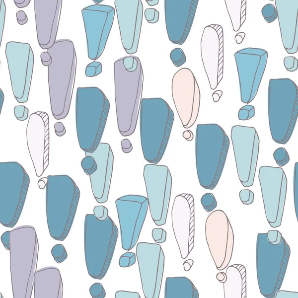 Dikişsiz desen doodle ünlem işaretleri