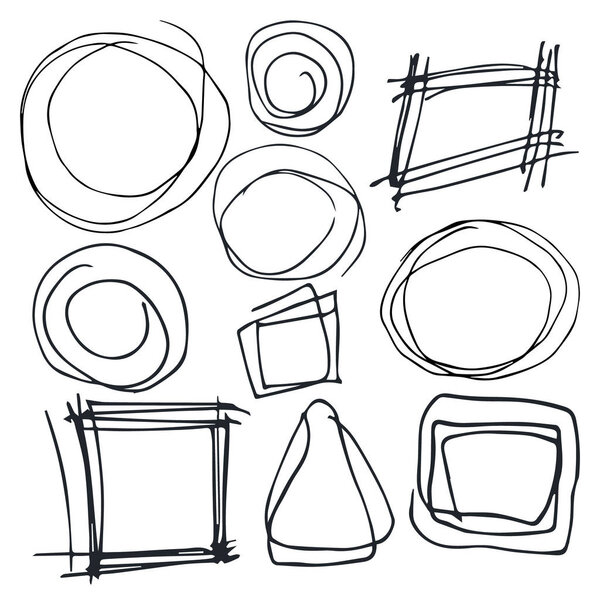 Vector grunge frames and text boxes