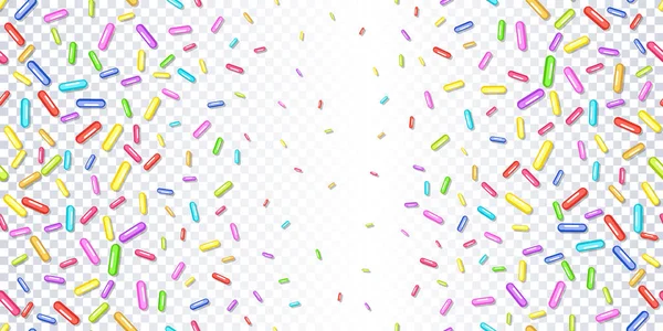 Sprinkles grainy on a transparent background — Stock Vector