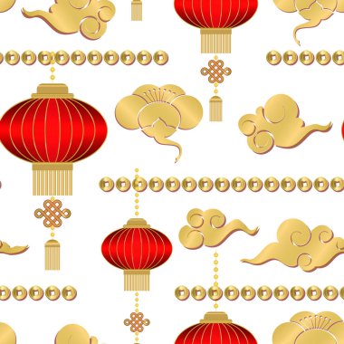 Geleneksel Çince karakterli kusursuz desen