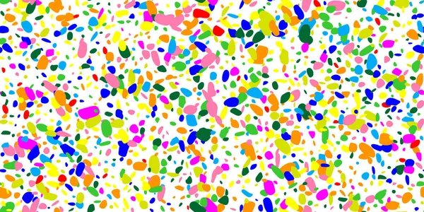 Polka Rainbow Party Explosion Fond Sans Couture Confettis Lumineux Point — Image vectorielle