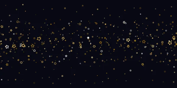 Des Confettis Aux Étoiles Modèle Sans Couture Chute Étoilée Aléatoire — Image vectorielle