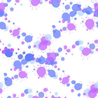 Şeffaf grunge lekeleri vektörsüz desen. Klasik renkli mürekkep sıçraması, sprey lekeler, çamur lekesi elementleri. Suluboya boya desen sıçratır, sıvı lekeleri arka plan lekesi.