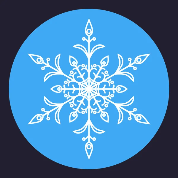 Skabelon Snefnug Ikon Symbol Fantastisk Til Plakater Invitationer Til Julefrokost – Stock-vektor