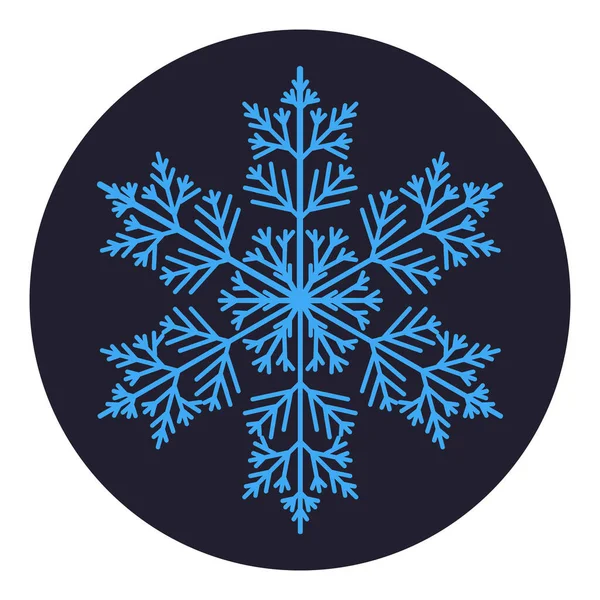 Template Snowflake Icon Symbol Great Posters Invitations Christmas Party Seasonal — Stock Vector