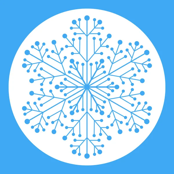 Vorlage Schneeflockensymbol Symbol Ideal Für Poster Einladungen Zur Weihnachtsfeier Saisonale — Stockvektor