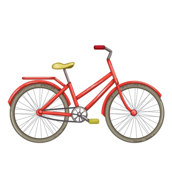 Велосипед Ізольований Білому — стоковий вектор