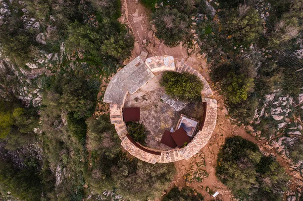 Andratx, Mallorca, Ispanya, Balearic Adaları Cap Andritxol Kulesi hava fotoğrafçılığı