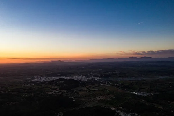 San Salvador, Ispanya, Balearic Adaları, Mallorca haç dan günbatımı
