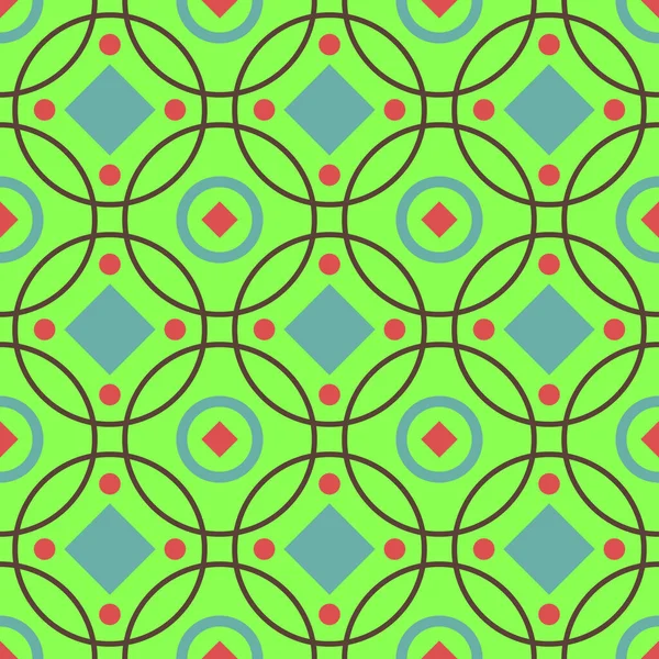 幾何学的なシームレスなパターン 装飾抽象壁紙 — ストックベクタ