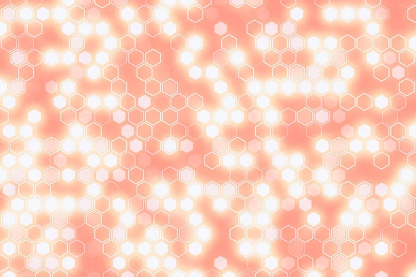 Futuristisk Tech Illustration Med Sexkantiga Element Abstrakt Hexagon Bakgrund — Stockfoto