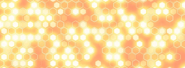 Futuristic tech illustration with hexagonal elements. Abstract hexagon background.