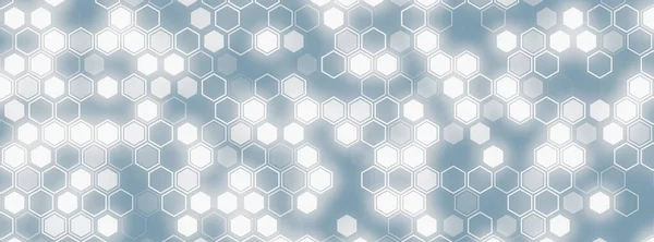 Futuristisk Tech Illustration Med Sexkantiga Element Abstrakt Hexagon Bakgrund — Stockfoto