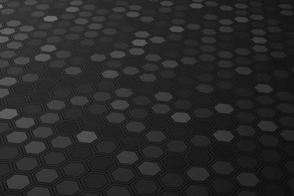 Ilustración Tecnológica Futurista Con Elementos Hexagonales Fondo Hexágono Abstracto — Foto de Stock