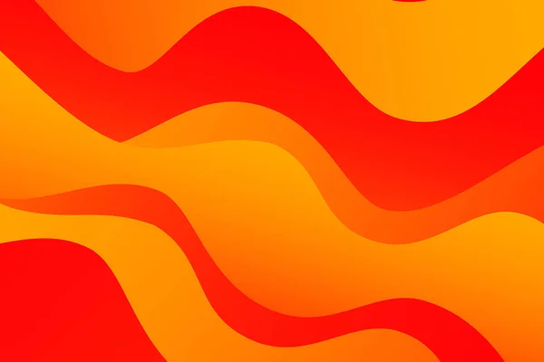 Κάψτε Φωτιά Φλόγα Αφηρημένο Πορτοκαλί Και Κόκκινο Κυματιστό Φόντο Καμπύλες — Διανυσματικό Αρχείο