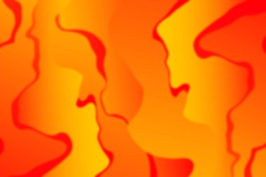 Bulanık arkaplan. Kavis çizgileri olan soyut sarı dalgalı arkaplan. Soyut sarı çizgiler. Sonbahar konsepti.