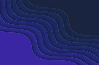 Tasarımınız için soyut eğri dalga şablonu. Eğri çizgileri olan bir resim. Dalgalı kağıt kesme arkaplanı.