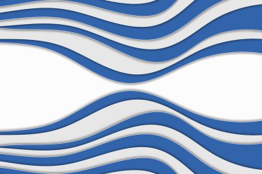 Tasarımınız için soyut eğri dalga şablonu. Eğri çizgileri olan bir resim. Dalgalı kağıt kesme arkaplanı.