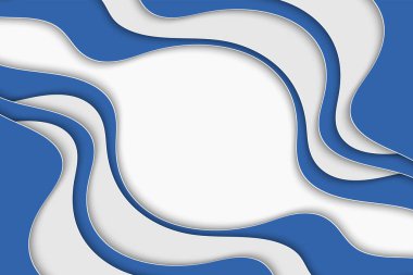 Tasarımınız için soyut eğri dalga şablonu. Eğri çizgileri olan bir resim. Dalgalı kağıt kesme arkaplanı.