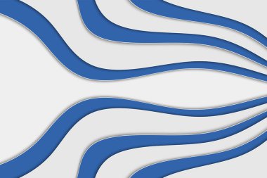 Tasarımınız için soyut eğri dalga şablonu. Eğri çizgileri olan bir resim. Dalgalı kağıt kesme arkaplanı.
