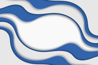 Tasarımınız için soyut eğri dalga şablonu. Eğri çizgileri olan bir resim. Dalgalı kağıt kesme arkaplanı.