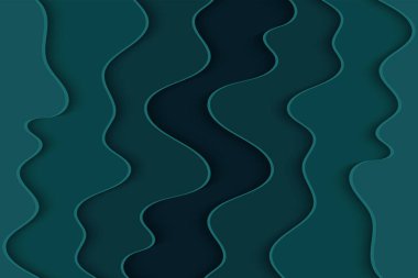 Tasarımınız için soyut eğri dalga şablonu. Eğri çizgileri olan bir resim. Dalgalı kağıt kesme arkaplanı.