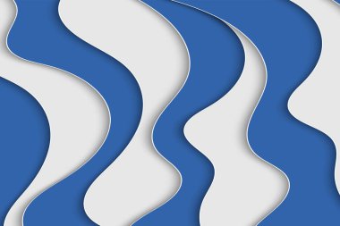 Tasarımınız için soyut eğri dalga şablonu. Eğri çizgileri olan bir resim. Dalgalı kağıt kesme arkaplanı.