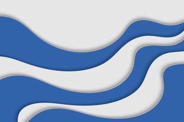 Tasarımınız için soyut eğri dalga şablonu. Eğri çizgileri olan bir resim. Dalgalı kağıt kesme arkaplanı.