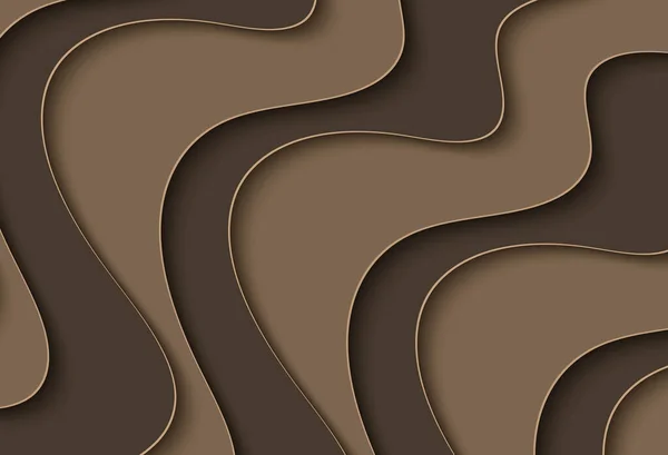 Plantilla Onda Curva Abstracta Para Diseño Ilustración Con Líneas Curvas — Foto de Stock