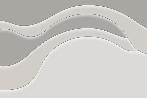 Abstract curved wave template for your design. Illustration with curves lines. Wavy paper cut background.